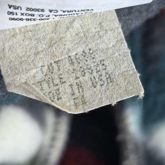 Patagonia Synchilla USA Made Vintage Fleece Duckbill 5 Panel Hat Cap Retro Aztec - Picture 6 of 8